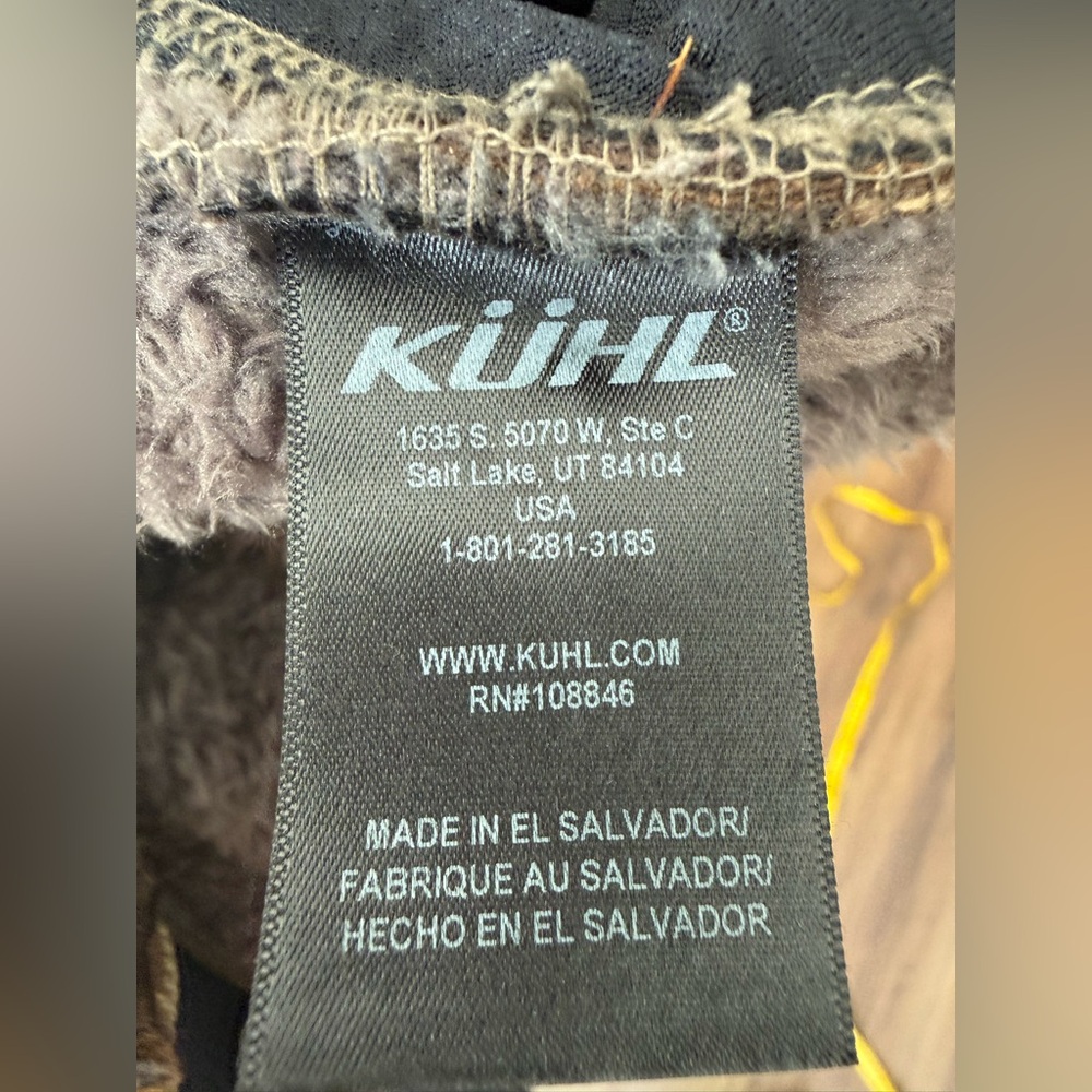 Kuhl Flight Jacket Women's Size XL Hooded Brown Sherpa Fleece Full-Zip - Picture 6 of 10